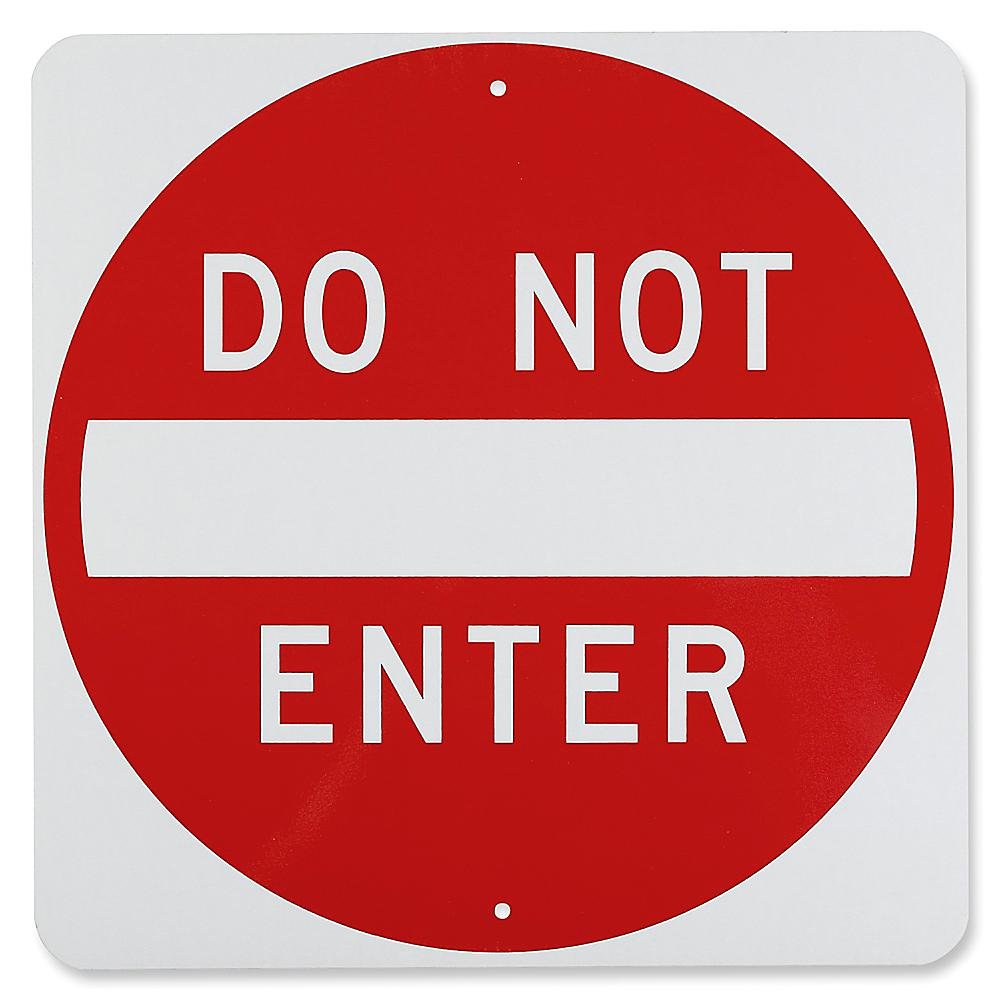Caution Do Not Enter Symbol Sign on white background 2295474 Vector Art ...