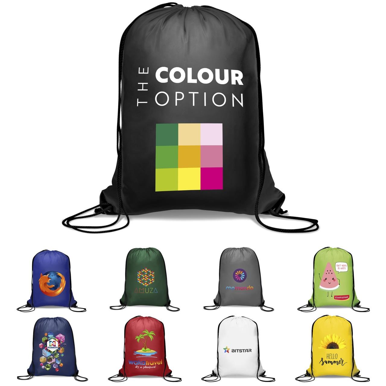 Drawstring promotional bags