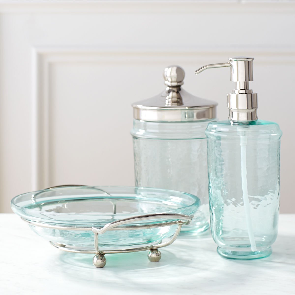 Orleans Alabaster Bath Accessories | Frontgate Orleans Alabaster Bath Accessories | Frontgate