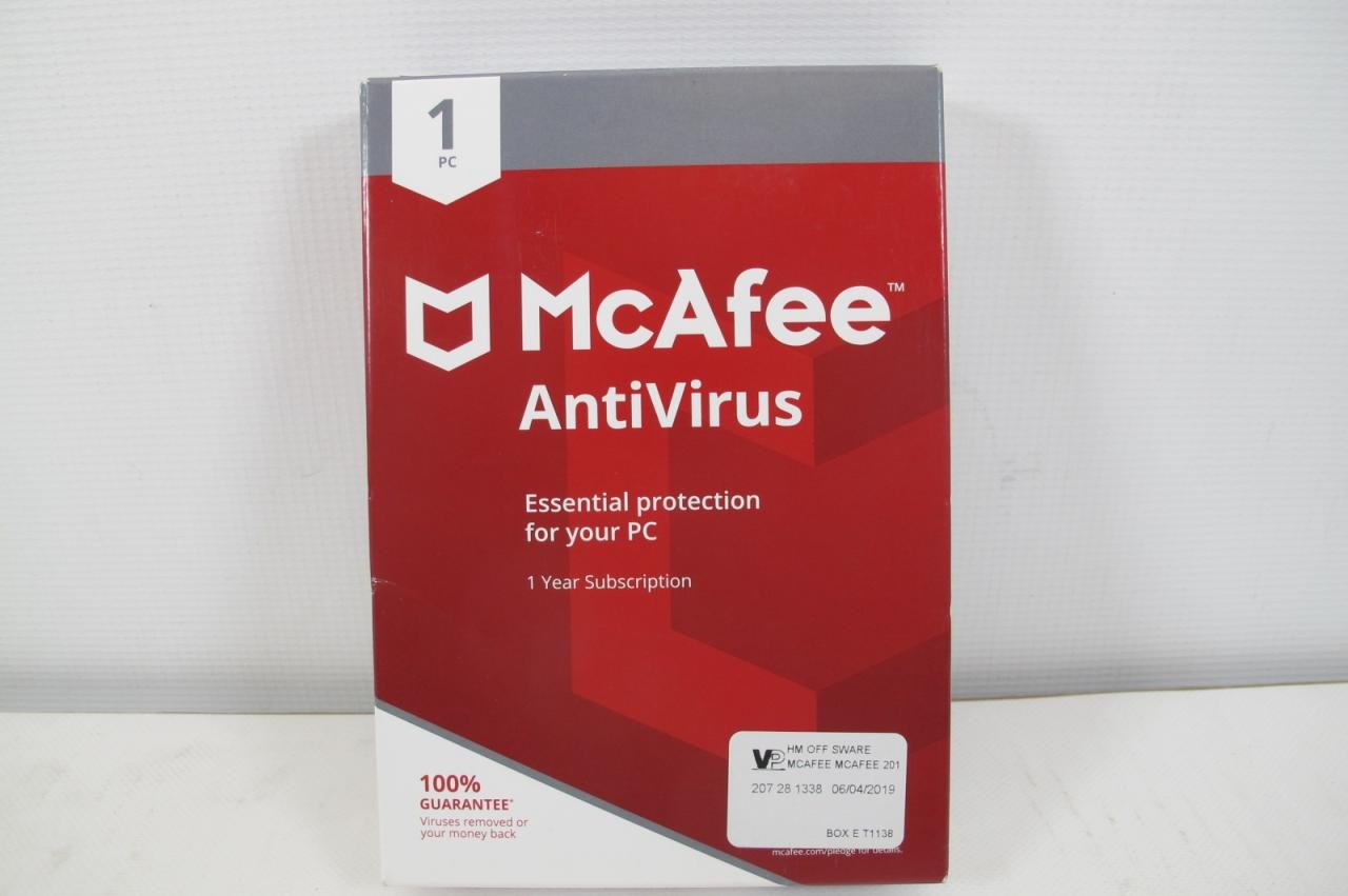 McAfee Antivirus PC Mac Virus Malware Protection Software 731944703497 ...