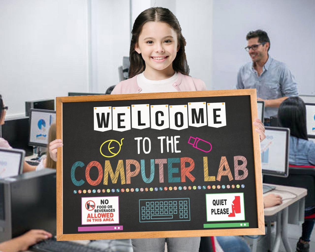 Student On Computer Clipart