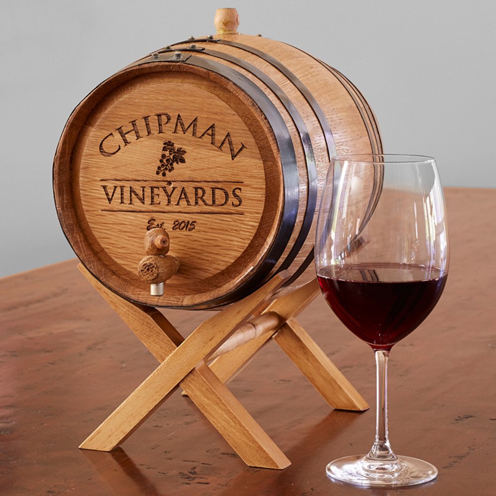 Personalized Oak Wine Barrel - The Wine Kit Personalized Oak Wine Barrel - The Wine Kit