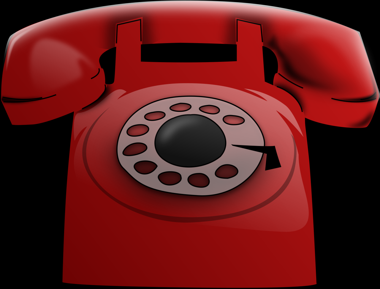 Clipart - Red Phone Clipart - Red Phone