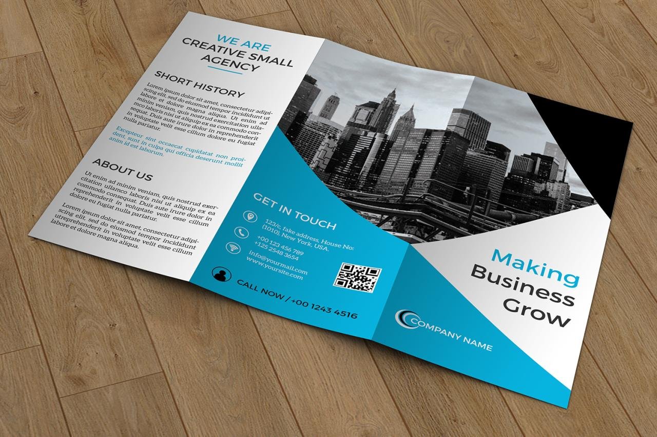 Trifold Business Brochure-V422 ~ Brochure Templates on Creative Market