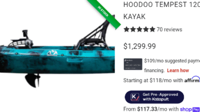 Hoodoo Voyager 100P Pedal Drive Kayak | Hoodoo Sports